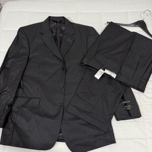 Men's Jos. A. Bank Signature Gold Jacket 43R Pants 40R Pinstripe Suit Set